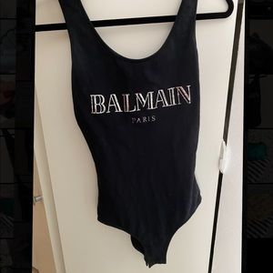 Balmain black bodysuit size XS in mint condition worn 2 times